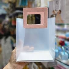 Sac a main transparent a manche Carree ( valise) Medium